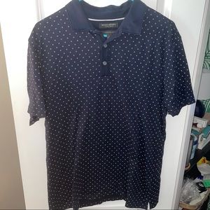 Banana Republic polo- navy with white detail